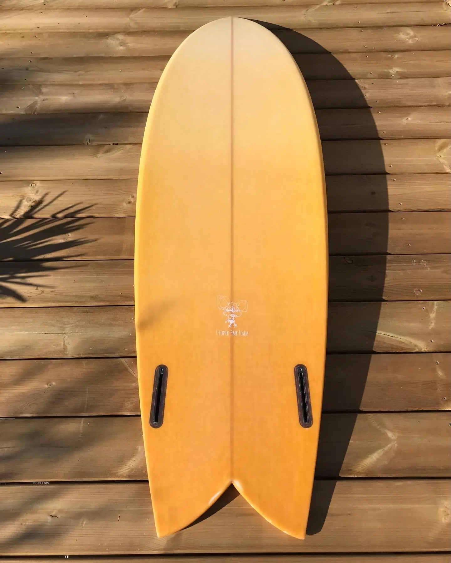 Carène safran et montage twin du Retro Fish Utopik